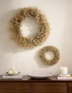 65cm Dried Gypsophila Wreath
