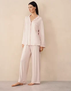 Cooling Jersey Relaxed Piped Pyjama Set