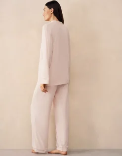Cooling Jersey Relaxed Piped Pyjama Set