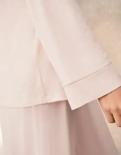 Cooling Jersey Relaxed Piped Pyjama Set