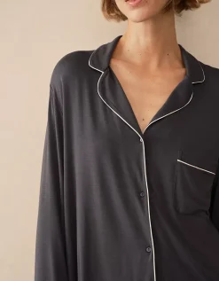 Cooling Jersey Relaxed Piped Pyjama Set