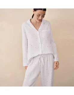 Double Cotton Heart Classic Pyjama Set