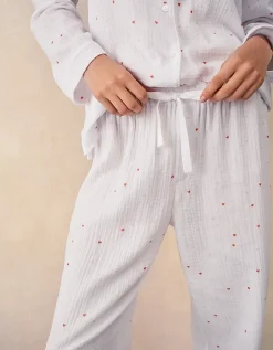 Double Cotton Heart Classic Pyjama Set
