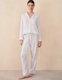 Double Cotton Heart Classic Pyjama Set