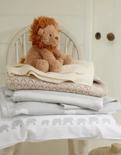 Grey Elephant Baby Blanket