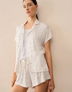Jersey Heart Print Shortie Pyjama Set