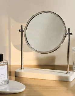 Larton Double Sided Marble Vanity Mirror