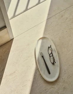 Larton Marble Oval Tray