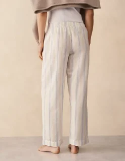 Organic Cotton Stripe Relaxed Pull-On Trousers