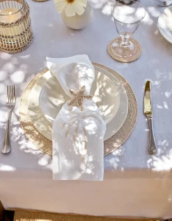 Palm Tree Embroidered Napkin – Set of 4