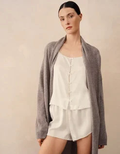Silk Scalloped Edge Short Pyjama Set