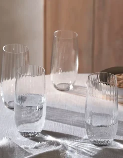 Skye Optic Highball Glasses – Set of 4