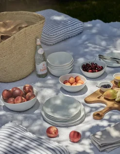 White Melamine Dinner Plate