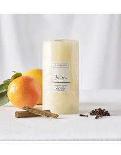 Winter Pillar Candle – Large